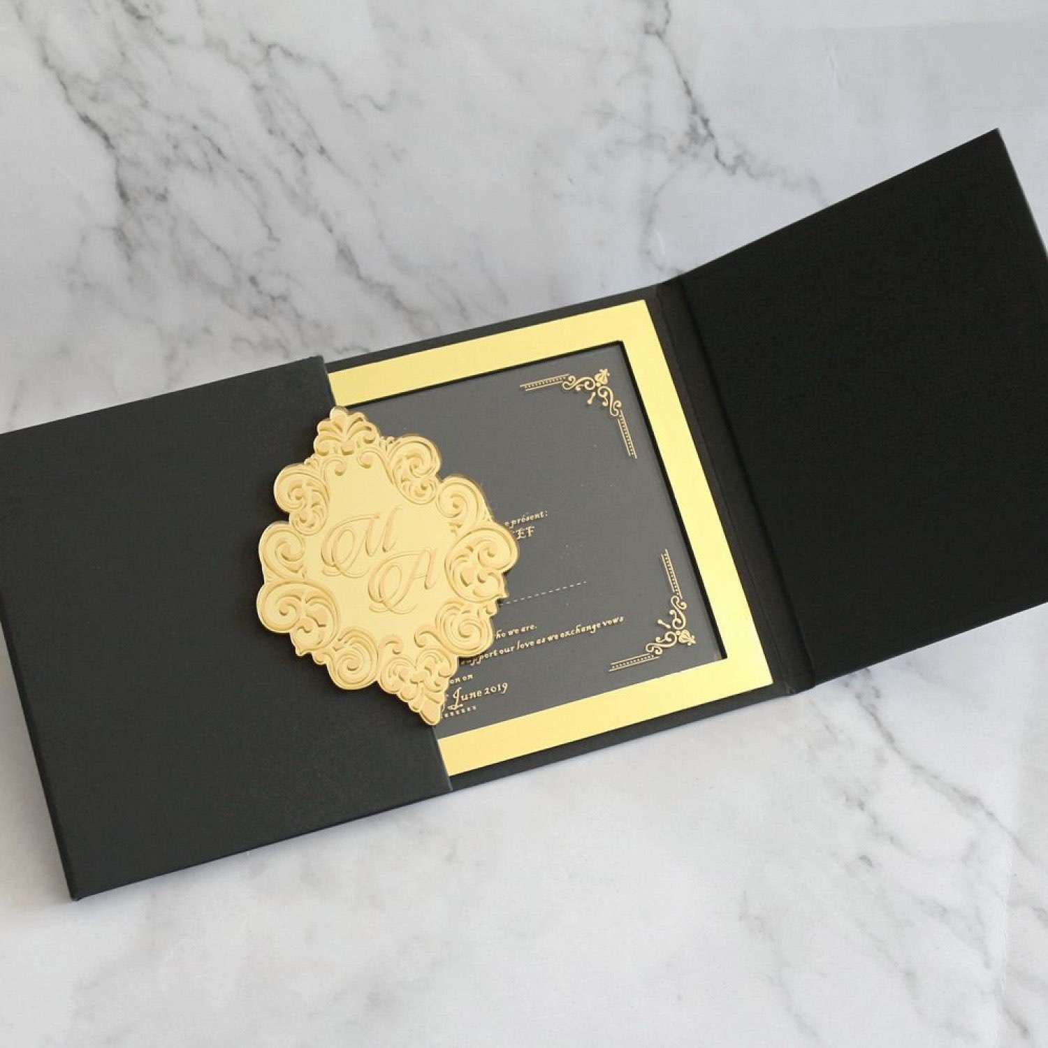 Business Invitation Card With Hard Cover Latest Wedding Invitation 